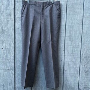 GIVENCHY Monsieur Mens‎ Gray Wool Dress Pants Trousers Size 38 Business Vintage